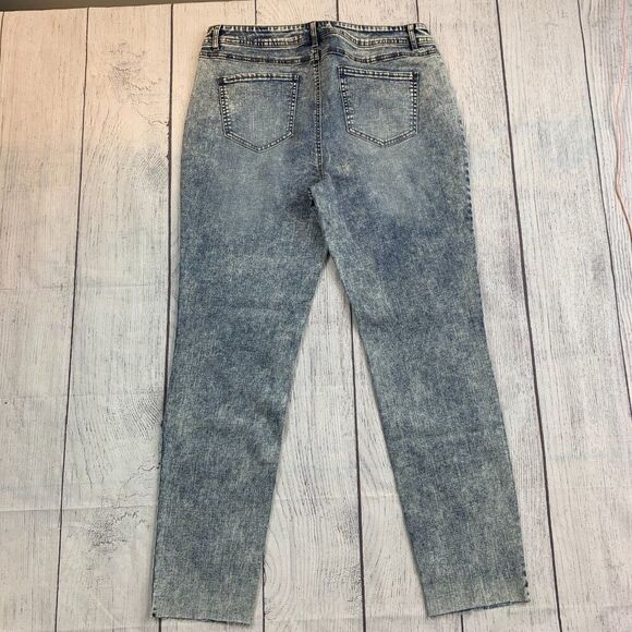 Est. 1946 Denim Jeans sz 16 Hi Rise Acid Wash Tapered Leg Inseam 30" - Picture 7 of 13